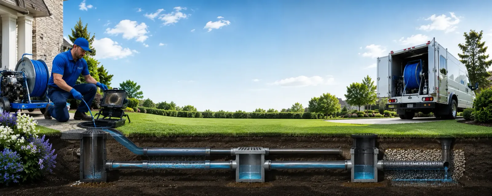 Outdoor drain cleaning information for West Union, MN